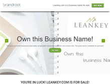 Tablet Screenshot of leankey.com